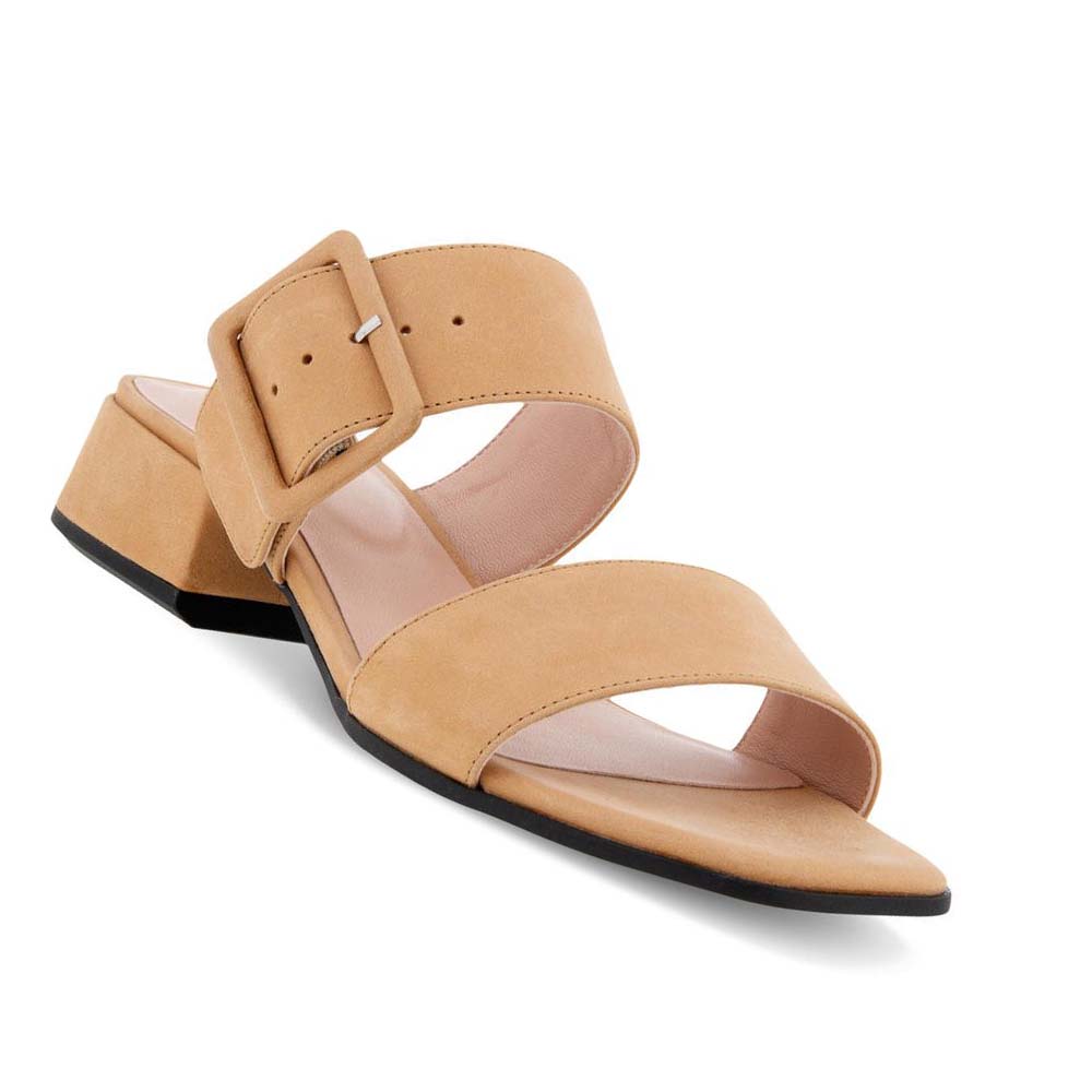 Women's Ecco Elevate Squared Sandals Brown | Canada 170NWY